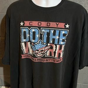 AEW Cody Rhodes Do The Work Wrestling Shirt Size 4XL WWE